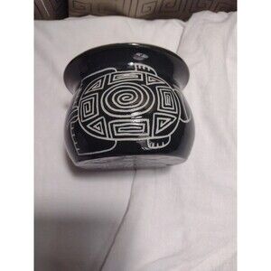 Amazon Earth Works Turtles Pattern Ceramic  Pot  Signed